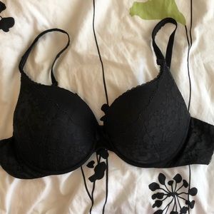 Body By Victoria Black Lace Bra